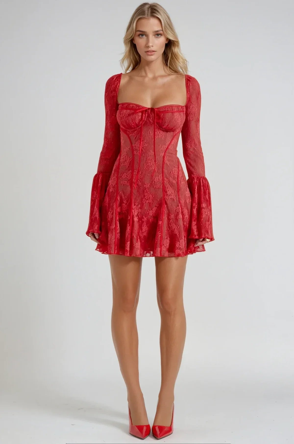 Amaya – La Robe Illusion en Dentelle Romantique